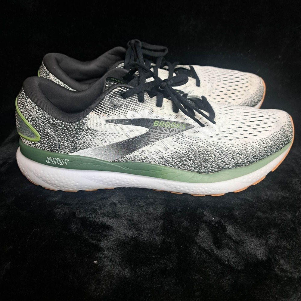 Brooks Ghost 16 Men's Size 13 D (Medium) Running Shoes White Black
